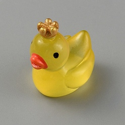 Шампанско-Желтый Украшения в виде короны из светящейся смолы, светится в темноте, Микропейзаж мох аквариум ландшафтное украшение, шампанское желтый, 18.5x17x13 мм