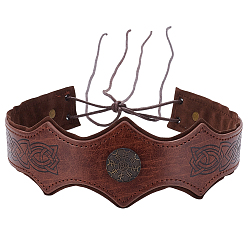 Седло Коричневый Повязки на голову из искусственной кожи и сплава, аксессуары для волос для женщин и девочек, седло коричневый, 1325 мм