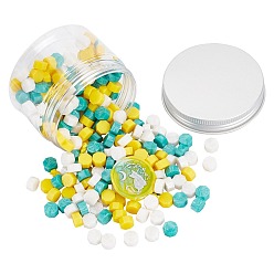 Mixed Color Sealing Wax Particles, for Retro Seal Stamp, Octagon, Mixed Color, 9mm, 300pcs