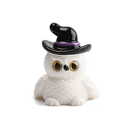 Сова Статуэтки из смолы на Хэллоуин для украшения рабочего стола в домашнем офисе, сова, 22.5x19.5x18 мм