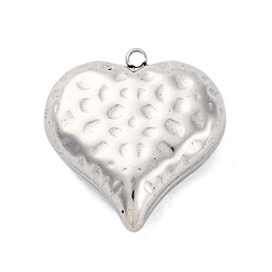 Нержавеющая Сталь Цвет 304 подвески из нержавеющей стали, шарма сердца, анти-тускнение, цвет нержавеющей стали, 25x23x9 мм, отверстие : 1.8 мм