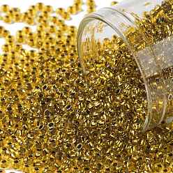 (745) Copper Lined Marigold Круглые бусины toho, японский бисер, (745) бархатцы с медной подкладкой, 11/0, 2.2 мм, отверстие : 0.8 мм, Около 5555 шт / 50 г