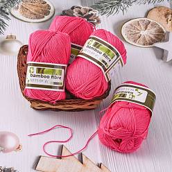 Камелия Мягкие детские нити, с бамбукового волокна и шелка, камелия, 1 мм, о 50 г / рулон, 6 рулонов / коробке