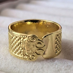 Золотой Защита пальцев из сплава, скрапбукинг шитье ремесло глажка вышивка рукоделие, золотые, 22x12 мм