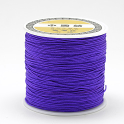 Mauve Nylon Thread, Chinese Knotting Cord, Mauve, 0.4mm, about 174.98 Yards(160m)/Roll