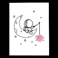 Розовый Кварц Резные фигурки из натурального розового кварца, украшение, для домашнего украшения рабочего стола, Подарочная карта своими руками с вдохновением, звезда, 15x15 мм