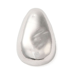 Платинированный Латунные подвески, без кадмия, без никеля и без свинца, слеза, Реальная платина, 24x16x8 мм, отверстие : 2.6x3 мм