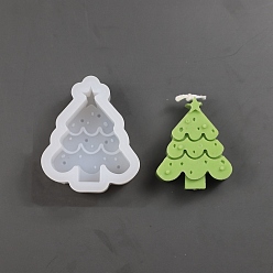 Christmas Tree DIY Silicone Candle Molds, for Scented Candle Making, Christmas Tree, 7.8x6.5x2.5cm