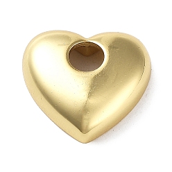 Real 18K Gold Plated Rack Plating Brass Pendants, Heart Charms, Long-Lasting Plated, Cadmium Free & Lead Free, Real 18K Gold Plated, 15.5x16.5x4.5mm, Hole: 4.5mm