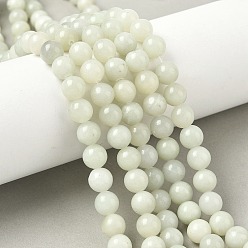 Сюянь Нефрит Природного нефрита Xiuyan бисер нитей, круглые, 8.5 мм, отверстие : 1.2 мм, около 48 шт / нитка, 15.20'' (38.6 см)