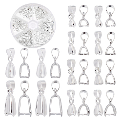 Серебро Латуни льда поручительств выбор щепотка, серебряные, Около 90 шт / коробка