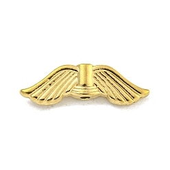 Золотой 304 из нержавеющей стали бусы, крылья, золотые, 6.5x21x3.5 мм, отверстие : 1.5 мм