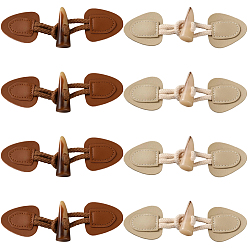 (52) Непрозрачная лаванда 8шт 2 цвета смоляная кнопка, кнопка-переключатель из искусственной кожи с рогом, швейные принадлежности, разноцветные, 160x43x5 мм, 4 шт / цвет