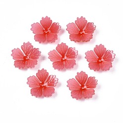 Tomate Des perles en plastique, fleur, tomate, 15~15.5x16~16.5x4mm, Trou: 1mm