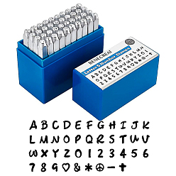 Platinum Iron Seal Stamps, Mixed Patterns, Platinum, 60.5x6mm, 42pcs/box
