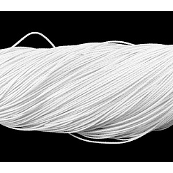 Белый Круглый вощеный полиэфирный шнур, тайваньский вощеный шнур, витой шнур, белые, 1.5 мм, около 415.57 ярдов (380 м) / пачка