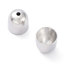 Платинированный Латуни мозг заканчивается, Торцевые крышки, без кадмия, без никеля и без свинца, колонка, Реальная платина, 10x9.5 мм, отверстие : 1.8 мм, внутренний диаметр: 8.5 мм