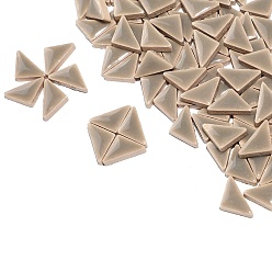 Светло-коричневый Треугольные фарфоровые кабошоны, мозаичные плитки, для поделок из мозаики своими руками, рамки для картин и многое другое, загар, 16x9x4 мм, 100 г / набор