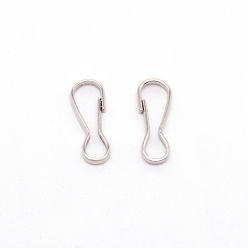 Нержавеющая Сталь Цвет 304 выводы из брелка из нержавеющей стали, цвет нержавеющей стали, 16x6x1.5 мм