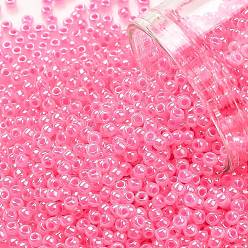 (910) Ceylon Hot Pink Тохо 11/0 круглые бусины, японский бисер, (910) цейлонский ярко-розовый, 2.2 мм, отверстие : 0.8 мм, Около 1103 шт / 10 г
