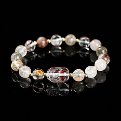 Лодолит Кварц Браслеты из натурального кварца лодолита, раунд с пи сю, 8 мм