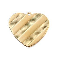 Настоящее золото 18K 304 подвески из нержавеющей стали, вакуумное покрытие pvd, шарма сердца, реальный 18 k позолоченный, 25x27x1 мм, отверстие : 1.5 мм
