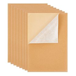 Светло-коричневый Стекающая ткань, полиэстер, самоклеящаяся ткань, прямоугольные, загар, 29.5x20x0.07 см, 20шт / комплект