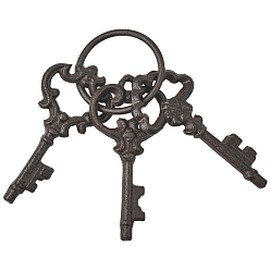Без Покрытия 1шт. винтажные чугунные ключи-подвески в виде замка, для декора стен домашнего садового бара, сырой (без покрытия), 120 мм