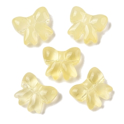 Шампанско-Желтый Прозрачная аэрозольная краска стеклянные шарики, бантом, шампанское желтый, 15.5x17.5x7.5 мм, отверстие : 1.4 мм