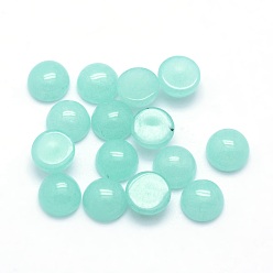 Other Jade Natural Jade Cabochons, Half Round, Dyed, 6x3~3.5mm