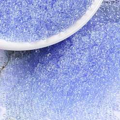 (RR159L) Прозрачный Светлый Васильковый Миюки круглые бусины рокайль, японский бисер, 15/0, (rr 159 л) прозрачный светло-васильковый, 15/0, 1.5 мм, отверстия : 0.7 mm, около 250000 шт / фунт