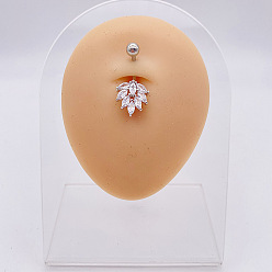 Лист 316l хирургические кольца из нержавеющей стали для живота, с микро проложить кубического циркония, цвет нержавеющей стали, лист, 5 мм