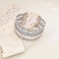 Платина Латунь манжеты браслеты для женщин, платина, внутренний диаметр: 2-1/4 дюйм (5.8 см) ~ 2-5/8 дюйм (6.8 см)