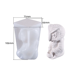 Owl Food Grade DIY Silicone Candle Molds, For Candle Making, Owl, 7.5x6.6x10.6cm