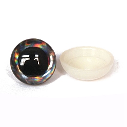 Коричневый Полукруглые глаза для куклы из АБС-пластика, безопасные глаза, с распоркой, коричневые, 16 мм