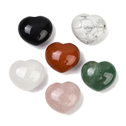Смешанные камни Сердце натуральный смешанный камень пальмовый камень, тревожность исцеление карманный большой палец камень, 45.5x39.5~40.5x24.5~26.5 мм