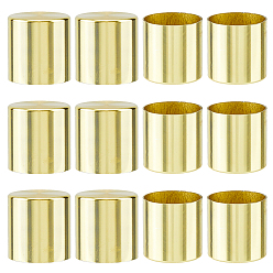 Golden Aluminum Table Chair Leg Covers, Furniture Cups, Column, Golden, 30x30mm