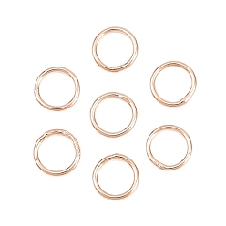 Розовое Золото Латунь закрыт прыжок кольца, круглые, розовое золото , 22 датчик, 5x0.6 мм, внутренний диаметр: 3.5 мм, о 50 шт / комплект