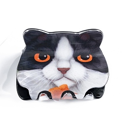 Полуночно-синий Заколки для волос из ПВХ в форме кошачьих когтей, аксессуары для волос для женщин и девочек, темно-синий, 32x51x33 мм