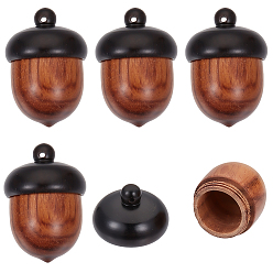 Верблюжий 5 шт. съемные деревянные подвески, для украшения брелка и автомобильной подвески, желуди, верблюжие, 31x22 мм, отверстие : 1.4 мм