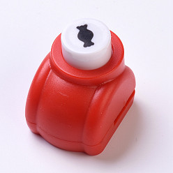 Случайный Цвет Пластиковые наборы для пунша для скрапбукинга и бумажных промыслов, бумажные формочек, конфеты, случайный один цвет или случайный смешанный цвет, 33x26x32 мм