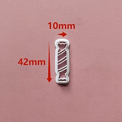 Candy Christmas Plastic Molds, Clay Cutters, Clay Modeling Tools, for Earring Making, Candy, 4.2x1cm