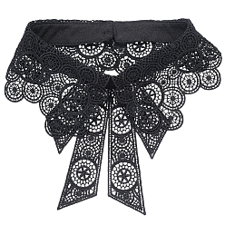 Черный Женский накладной воротник из полиэстера, отделка горловины своими руками аксессуары для одежды, чёрные, 447x160x3.5 мм