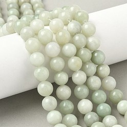 Сюянь Нефрит Природного нефрита Xiuyan бисер нитей, круглые, 10 мм, отверстие : 1.2 мм, около 38 шт / нитка, 14.96'' (38 см)