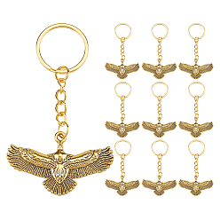 Античное Золото 20 брелок из сплава, орел, с железными кольцами, античное золото , 96 мм
