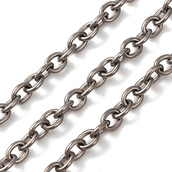 Без Покрытия Титановые кабельные цепи, несварные, с катушкой, сырой (без покрытия), 5x4x1 мм