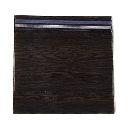 Черный Пвх почтовый замок сумки, прямоугольные упаковочные пакеты, верхние пакеты с самозапечатыванием, чёрные, 12x12 см, односторонняя толщина: 7.8 мил(0.2мм)