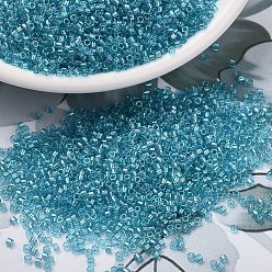 (DB2382) Окрашенный Внутри Цвета Морской Волны Бусины miyuki delica, цилиндр, японский бисер, 11/0, (БД 2382) внутри окрашенной воды, 1.3x1.6 мм, Отверстие: 0.8 мм, о 2000 шт / бутылка, 10 г / бутылка