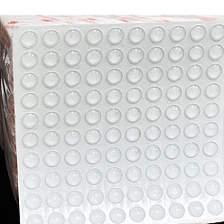 Прозрачный Полукруглые силиконовые дверные бамперы шкафа, Самоклеящиеся шумоизоляционные накладки на дверь шкафа., ящик стола, портативный компьютер, прозрачные, 8x2.5 мм