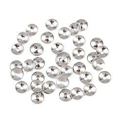 Платина Латунной шариковой конуса, без кадмия, без никеля и без свинца, платина, 4x1 мм, отверстие : 0.8 мм